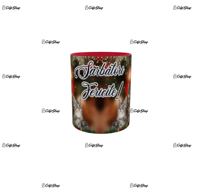 Sarbatori fericite, cana din ceramica, 330ml, model cgs1779